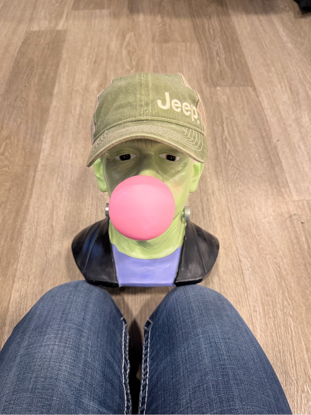 Jeep Olive Green Cap with White Logo